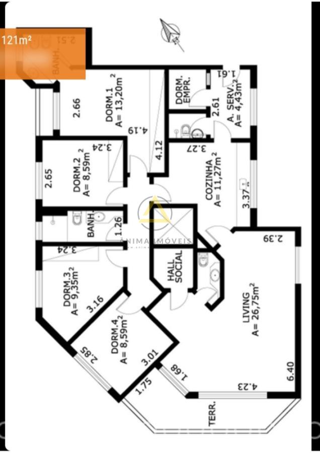 Apartamento, 3 quartos, 121 m² - Foto 47